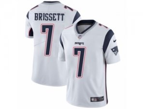 Mens Nike New England Patriots #7 Jacoby Brissett Vapor Untouchable Limited White NFL Jersey