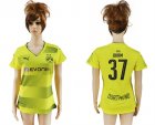 2017-18 Dortmund 37 DURM Home Women Soccer Jersey
