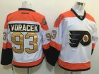Nhl Philadelphia Flyers #93 Jakub Voracek White 50th patch 2016 Jersey