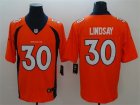 Nike Broncos #30 Phillip Lindsay Orange Vapor Untouchable Limited Jersey