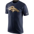 NFL Men's Denver Broncos Nike Navy Championship Drive Gold Collection Performance T-Shirt