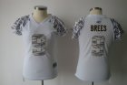 women nfl New Orleans Saints #9 brees zebra field flirt fashion white[zebra]