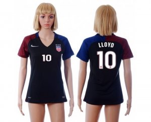 Womens USA #10 LLOYD Away Soccer Country Jersey