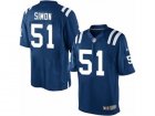Mens Nike Indianapolis Colts #51 John Simon Limited Royal Blue Team Color NFL Jersey