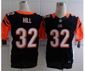 Nike cincinnati bengals #32 hill black Jerseys(Elite)[hill]