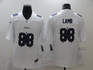 Nike Cowboys #88 Ceedee Lamb White Shadow Logo Limited Jersey