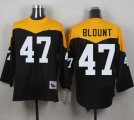 Mitchell And Ness 1967 Pittsburgh Steelers #47 Mel Blount Black Yelllow Throwback Men Stitched NFL Jersey