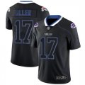 Nike Bills #17 Josh Allen Black Shadow Legend Limited Jersey