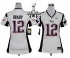 2015 Super Bowl XLIX nike women nfl jerseys new england patriots #12 tom brady white