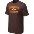 Kansas City Chiefs Heart & Soul Brown T-Shirt