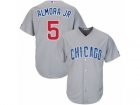 Youth Majestic Chicago Cubs #5 Albert Almora Jr Replica Grey Road Cool Base MLB Jersey