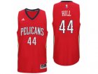 Men New Orleans Pelicans #44 Solomon Hill Alternate Red New Swingman Jersey