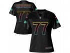 Women Nike New York Jets #77 James Carpenter Game Black Fashion NFL Jersey