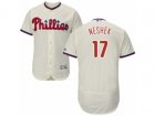 Philadelphia Phillies #17 Pat Neshek Cream Flexbase Authentic Collection MLB Jersey