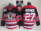 NHL Chicago Blackhawks #27 Jeremy Roenick Red Black 75TH CCM 2015 Stanley Cup Champions jerseys