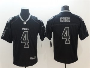 Nike Raiders #4 Derek Carr Black Shadow Legend Limited Jersey