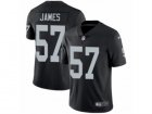 Mens Nike Oakland Raiders #57 Cory James Vapor Untouchable Limited Black Team Color NFL Jersey