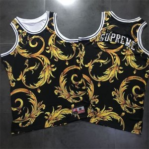 Supreme Nike Foamposite Collection Black Basketball Jersey