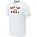 Chicago Bears Heart & Soul White T-Shirt