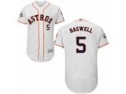 Houston Astros #5 Jeff Bagwell Authentic White Home 2017 World Series Bound Flex Base MLB Jersey