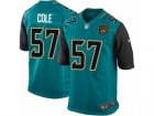 Mens Nike Jacksonville Jaguars #57 Audie Cole Game Teal Green Team Color NFL Jersey