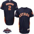 Astros #2 Alex Bregman Navy Blue Flexbase Authentic Collection 2017 World Series Champions Stitched MLB Jersey