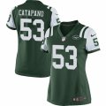 Women's Nike New York Jets #53 Mike Catapano Limited Green Team Color NFL Jersey
