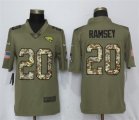 Nike Jaguars #20 Jalen Ramsey Olive Camo Salute To Service Limited Jersey