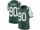 Mens Nike New York Jets #90 Dennis Byrd Vapor Untouchable Limited Green Team Color NFL Jersey