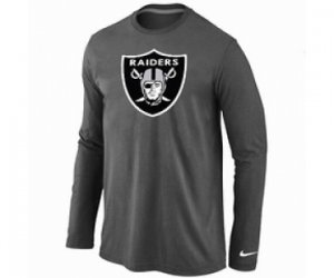 Nike Oakland Raiders Logo Long Sleeve T-Shirt D.Grey