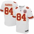 Mens Nike Kansas City Chiefs #84 Demetrius Harris Elite White NFL Jersey