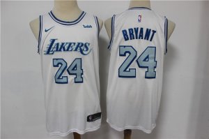 Lakers #24 Kobe Bryant White 2020-21 City Edition Nike Swingman Jersey