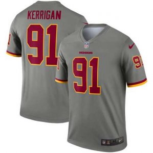 Nike Redskins #91 Ryan Kerrigan Gray Inverted Legend Jersey