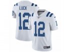 Mens Nike Indianapolis Colts #12 Andrew Luck Vapor Untouchable Limited White NFL Jersey