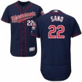 Men's Majestic Minnesota Twins #22 Miguel Sano Navy Blue Flexbase Authentic Collection MLB Jersey