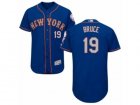Mens Majestic New York Mets #19 Jay Bruce Royal Gray Flexbase Authentic Collection MLB Jersey