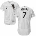 Men's Majestic Chicago White Sox #7 Jimmy Rollins White Black Flexbase Authentic Collection MLB Jersey
