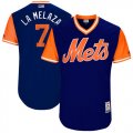 Mets #7 Jose Reyes La Melaza Majestic Royal 2017 Players Weekend Jersey