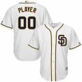 Womens Majestic San Diego Padres Customized Replica White Home Cool Base MLB Jersey