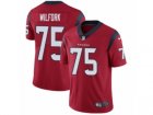 Mens Nike Houston Texans #75 Vince Wilfork Vapor Untouchable Limited Red Alternate NFL Jersey