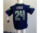 Nike kids nfl jerseys seattle seahawks #24 lynch blue[nike]