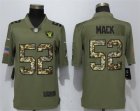 Nike Raiders #52 Khalil Mack Olive Camo Salute To Service Limited Jersey