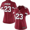 Womens Nike Arizona Cardinals #23 Chris Johnson Limited Red Team Color NFL Jersey