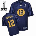 Green Bay Packers #12 Aaron Rodgers 2011 Super Bowl XLV Jersey b