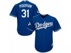 Los Angeles Dodgers #31 Joc Pederson Replica Royal Blue Alternate 2017 World Series Bound Cool Base MLB Jersey