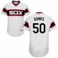 Men's Majestic Chicago White Sox #50 John Danks White Flexbase Authentic Collection MLB Jersey