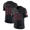 Nike 49ers #80 Jerry Rice Black Impact Rush Limited Jersey