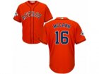 Houston Astros #16 Brian McCann Replica Orange Alternate 2017 World Series Bound Cool Base MLB Jersey