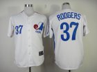 mlb montreal expos #37 rodgers white