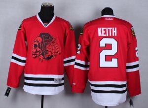 NHL Chicago Blackhawks #2 Duncan Keith Stitched red jersey[2014 new]